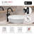 Single Handle 12 5/8" matte Black Vessel Bathroom Faucet-123994905