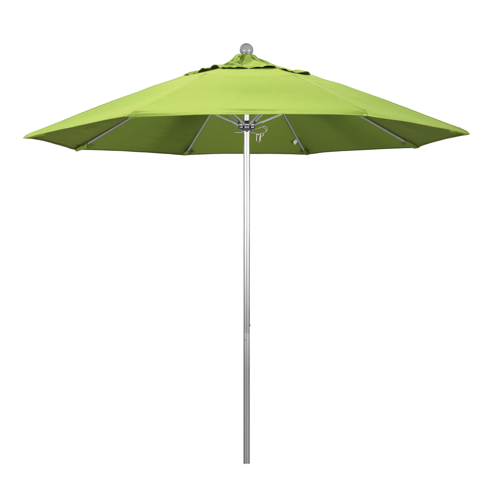 Maria 108'' Sunbrella® Outdoor Umbrella, Canvas Parrot Sunbrella® Canvas, Silver