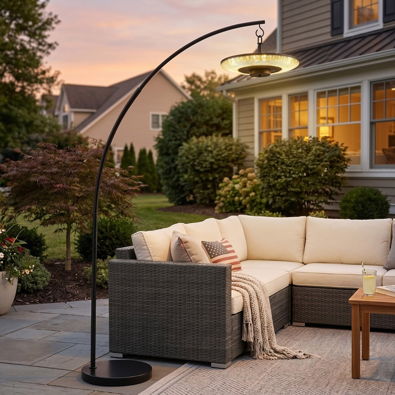 Solar Radar Motion Sensor Floor Lamp, Auto On/Off