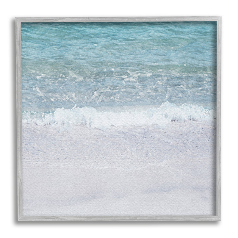 «Highland Dunes Sea Waves On Shore», art de la giclée encadrée par LSR Design Studio, H 24 po x l 24 po x P 1,5 po