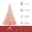 Arbre de Noël artificiel épinette non éclairé 6 pi avec branches réalistes et 800 pointes-929095269