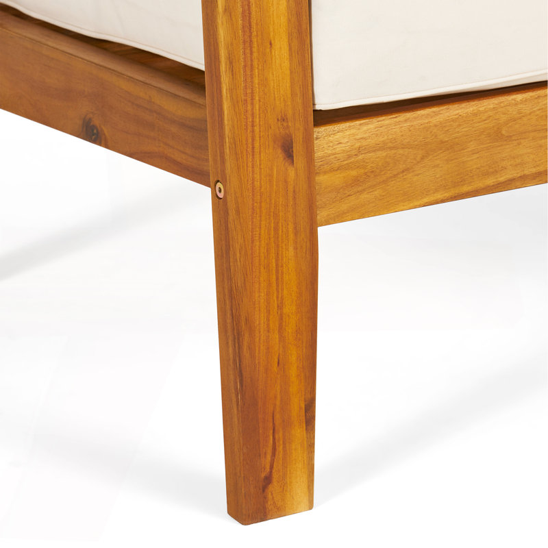 [Chaise simple] Fauteuil club Grenada, Beige, Rustic