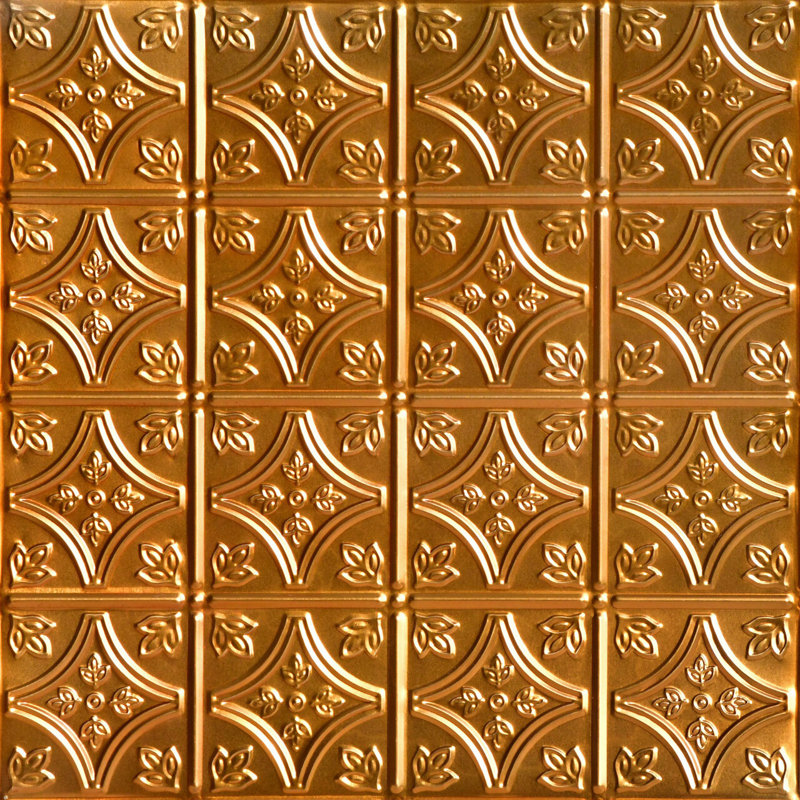 Tuile de plafond en fer-blanc 2 pi x 2 pi Tiny Tiptoe, Lincoln Lincoln