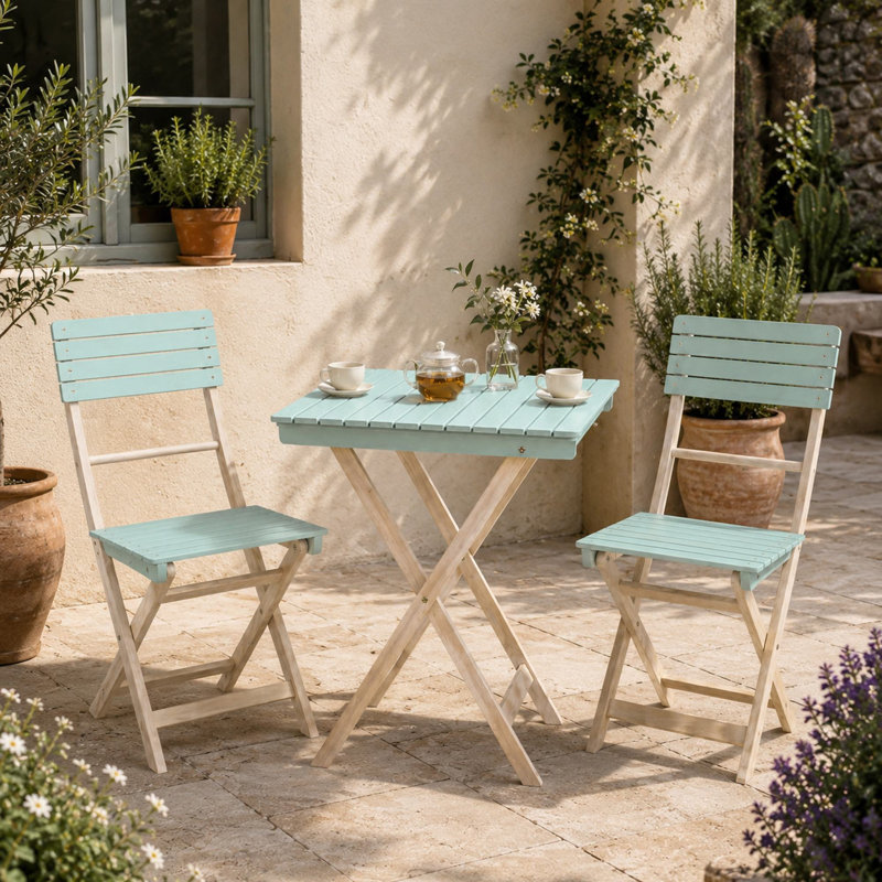 Bramble 2-Person Wood Patio Dining Set
