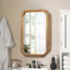 Armoire murale en bois avec miroir