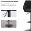 Kafka Velvet Upholstered Adjustable Swivel Bar Stools-484286942