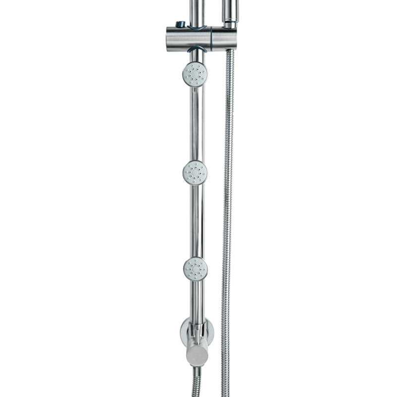 Système de douche à pluie en acier inoxydable rétro-ajusté 39 po avec pomme de douche Blue Ocean SC5706