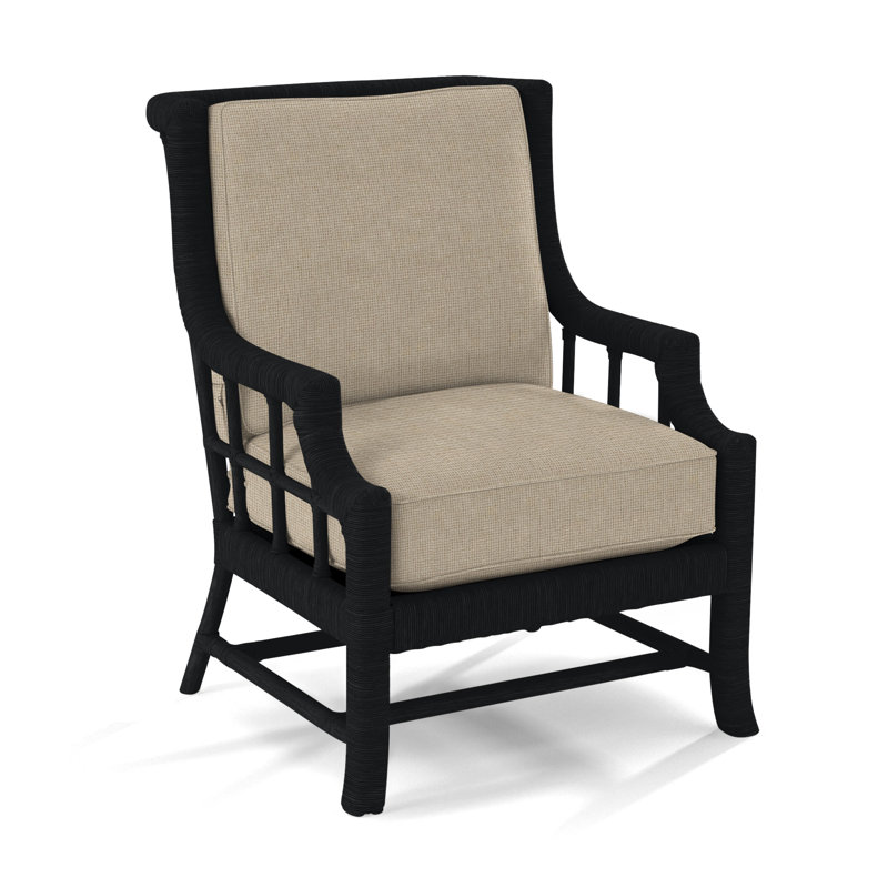 Fauteuil Lafayette, Avoine Crypton Performance; 0822-74, Noir, noir, noir, noir
