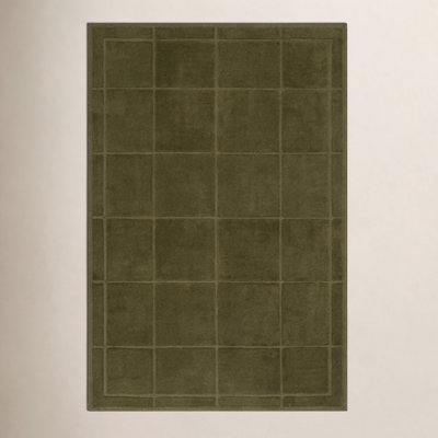 Solid Modern Hand-Tufted Wool Rug
