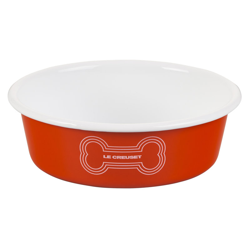 Pet Dog Bowl, Orange, Large (6 cups)