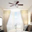 Ventilateur de plafond standard à 5 pales de 42 po avec chaînette et ensemble d'éclairage inclus Rosenblatt-1803910199