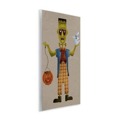 Halloween sur plaque, art mural monstre et fantôme par Regina Moore