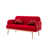 100 % polyester rouge est en rupture de stock