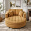 Canapé-lit rembourré avec siège capitonné et coussins amovibles 54,7 po Curved Chaise Lounge-1260580424