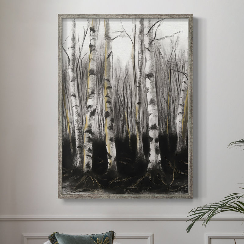 «LANDSCAPES Series XIX», reproduction encadrée - bois massif, H 15 po x l 12 po