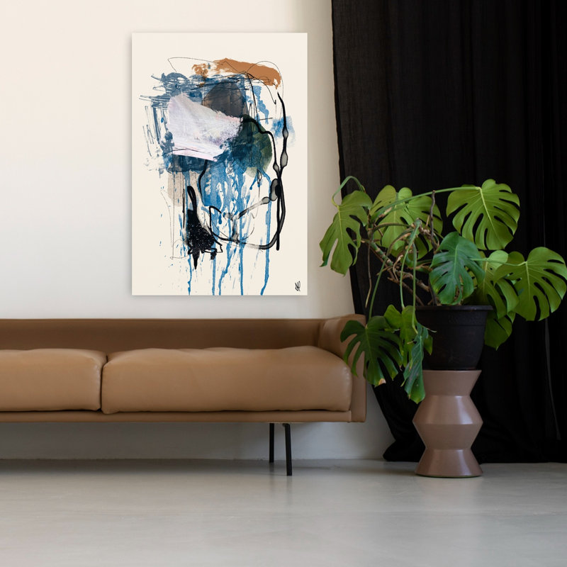 Art contemporain contemporain abstrait, H 48 po x l 32 po