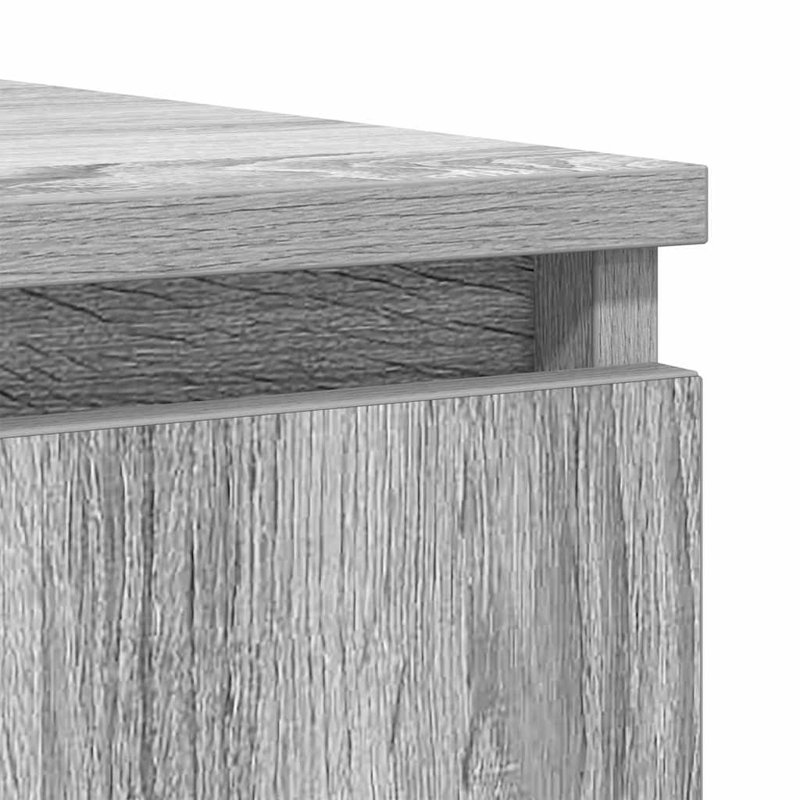 Sideboard With Drawers 100.5X35x98.5 Cm Engineered Wood, Grey Sonoma