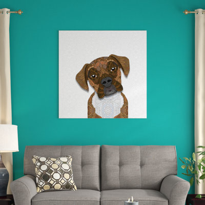 « bringé boxer », reproduction d’impression sur toile tendue angelika parker