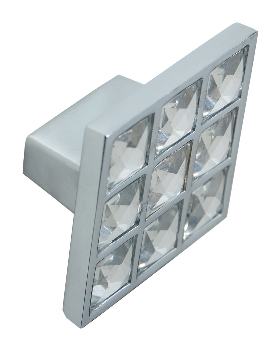 Utopia Alley Oversized Hand Painted Gleam Grid Square Knob - Wayfair Canada