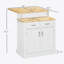 Îlot de cuisine avec armoire de rangement, blanc