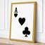 Ace and Hearts Geometric - Wrapped Canvas-1817343907-1817343909