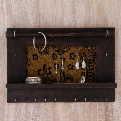 Wood Wall Mounted Jewelry Box +