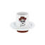 Heterónimos 4 Piece Coffee Mug and Saucer Set
