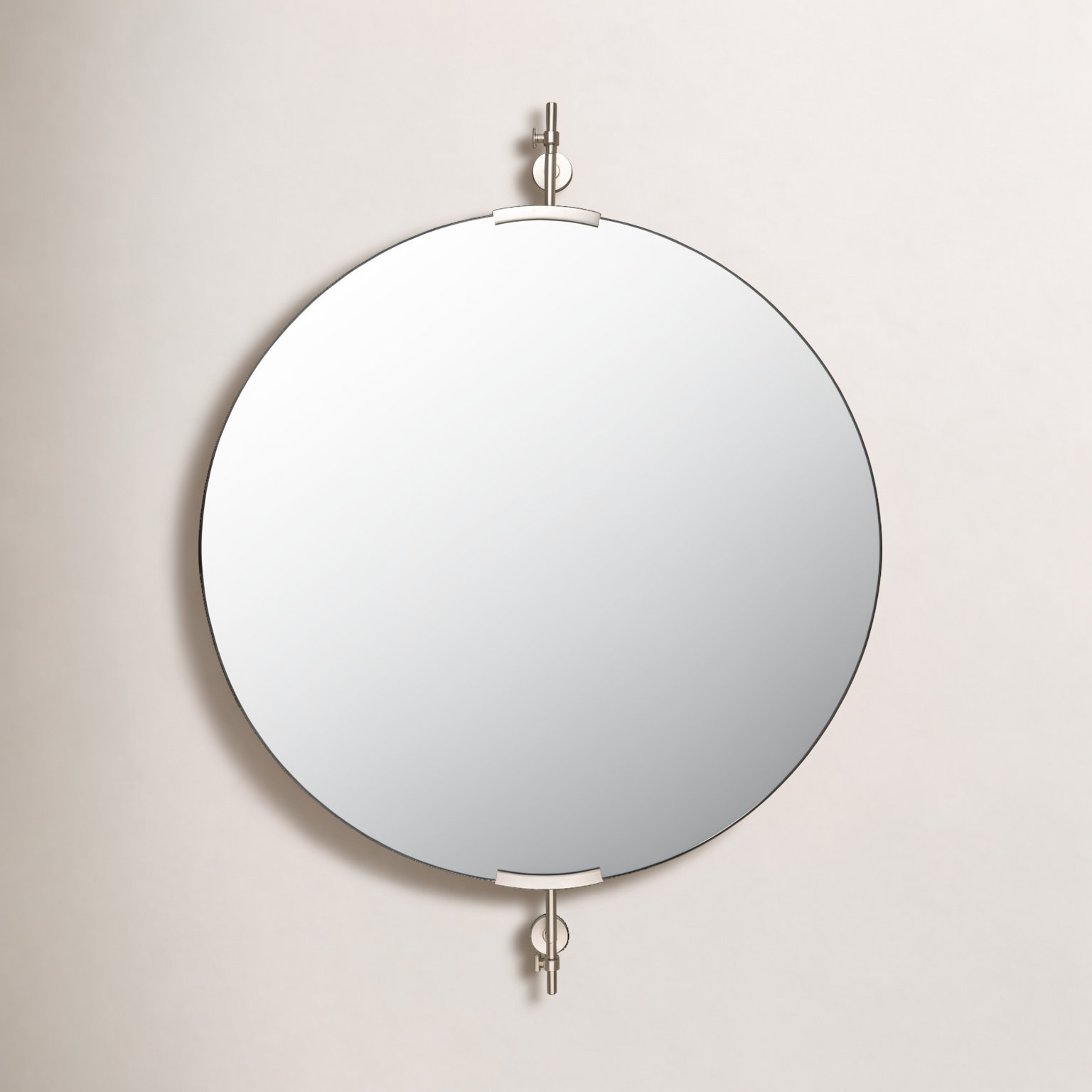 Guava 32" Round Wall Mirror, 42" x 32"