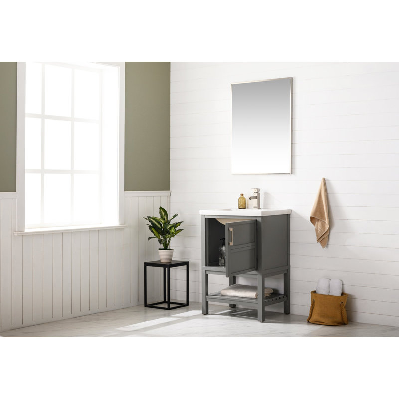 Ensemble de meuble-lavabo simple 24 po Bott, gris
