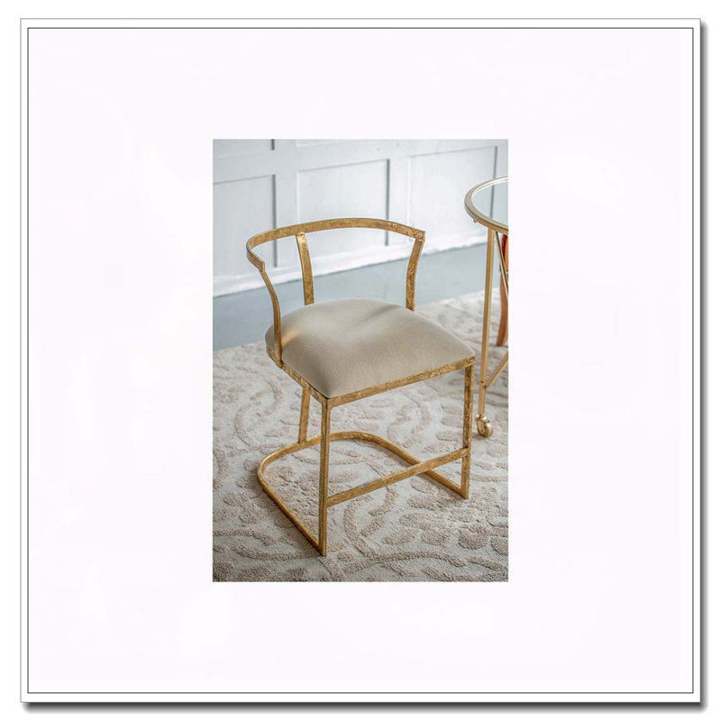 Fauteuil Cavendish 18,5 x 19,5 x 27 po, or vieilli