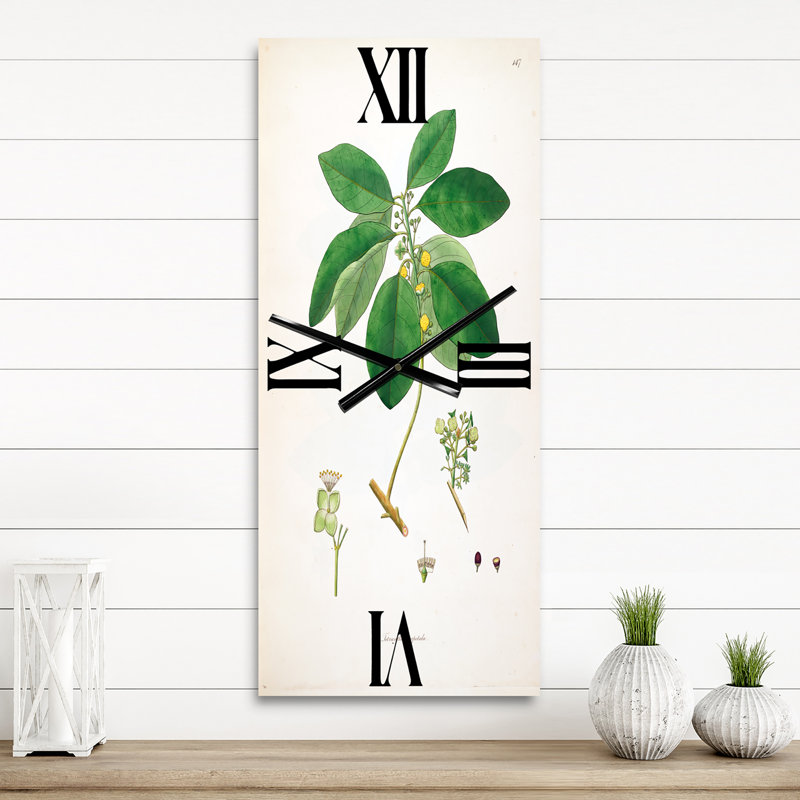 Horloge murale Botanicals V, Grand