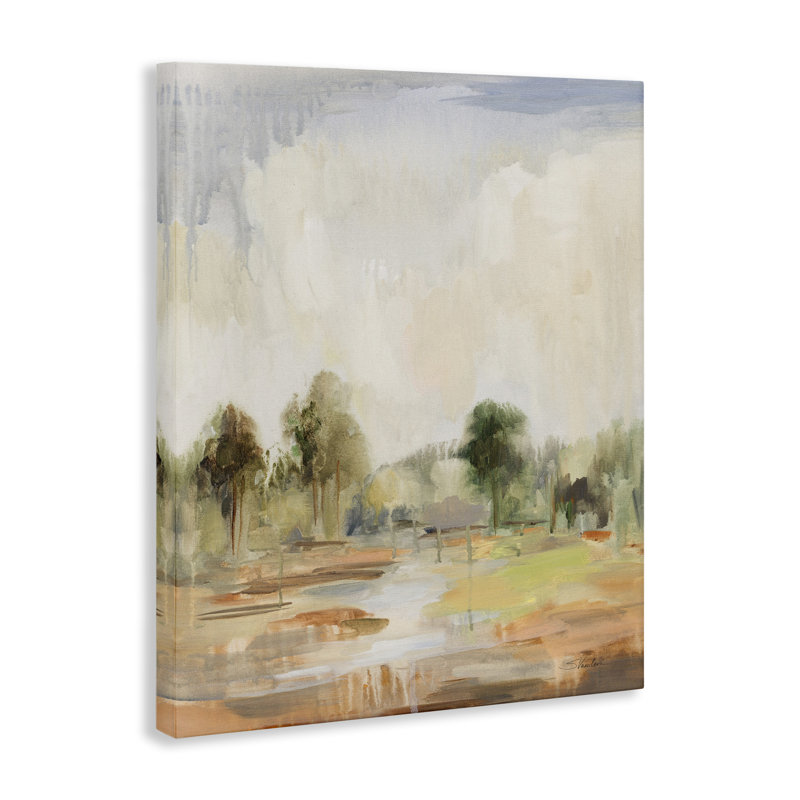 «Summer Rain Landscape» par Silvia Vassileva, H 20 po x l 16 po