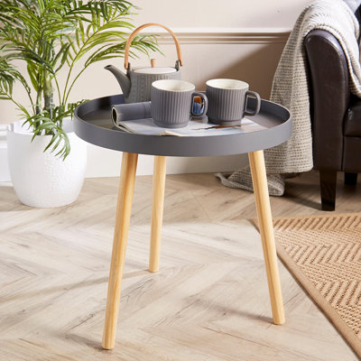 Davina Round Lipped Accent Side Table