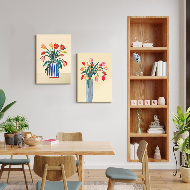 2 Piece Wrapped Canvas Print, 40 cm H x 30 cm W