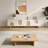 78 Inch Modern Cream White TV Stand with Spherical Wood Legs, Boho Media Console Credenza with Storage Cabinets, Wood Accent Decorative Doors, Entertainment Center for Living Room-2001685583-2001685582
