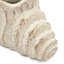 Boîte à fleurs sable et ciment Nautilus avec finition texturée beige-784638702