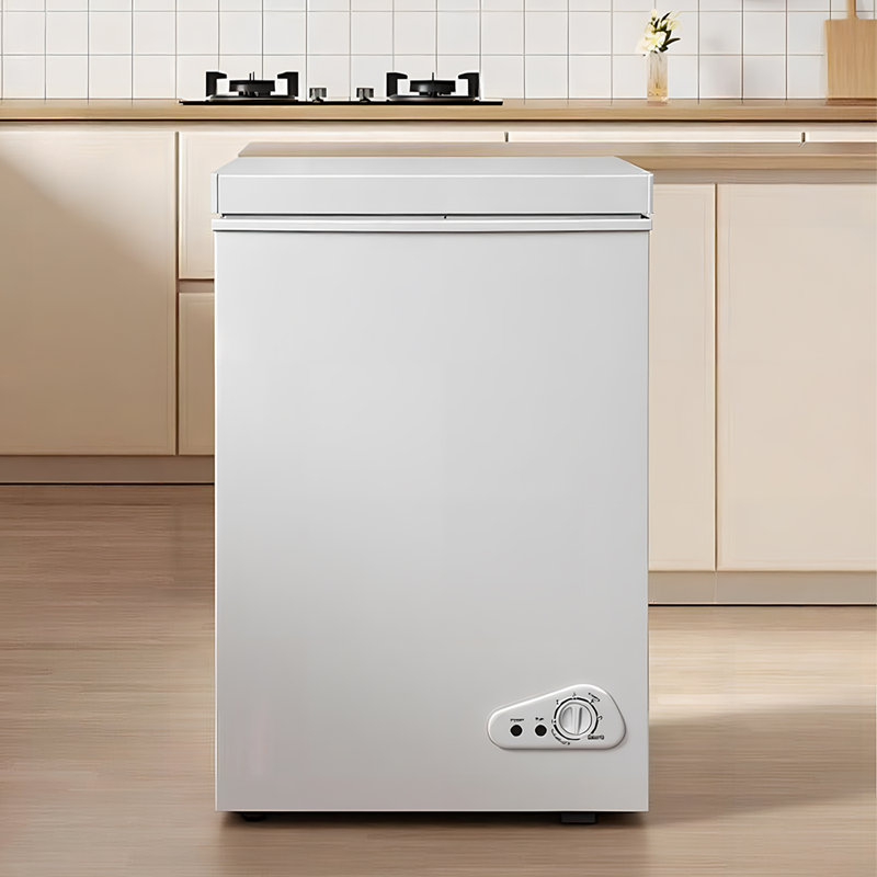 7.0 Cu.ft Chest Freezer 7 Gears Temperature Control(-4°F To 6.8°F), Deep Compact Freezer With Two Removable Basket, White