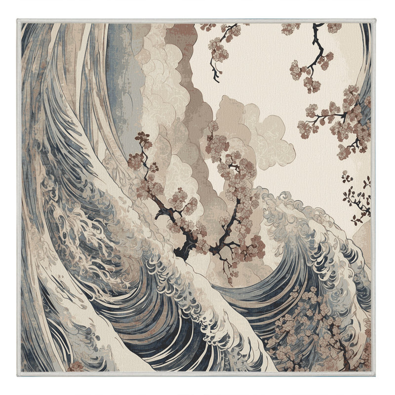 Sakura Flow Rug, Square 5'