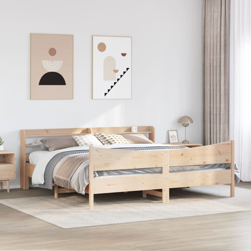 Storage Bed, Brown, Kingsize (5')