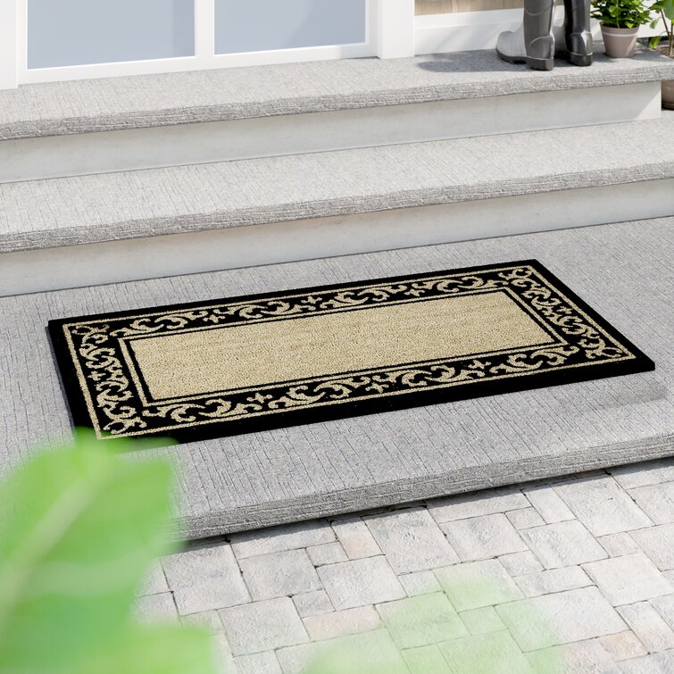 Alexarae Non-Slip Outdoor Door Mat Lark Manor Mat Size: Rectangle 2'6 x 4