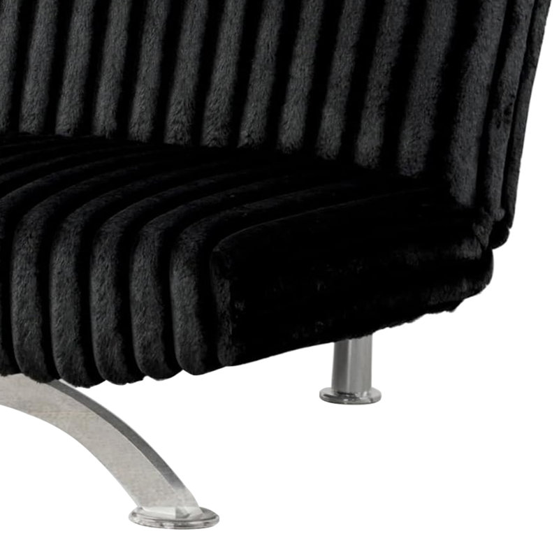 Canapé-lit l 70,6 po, Noir
