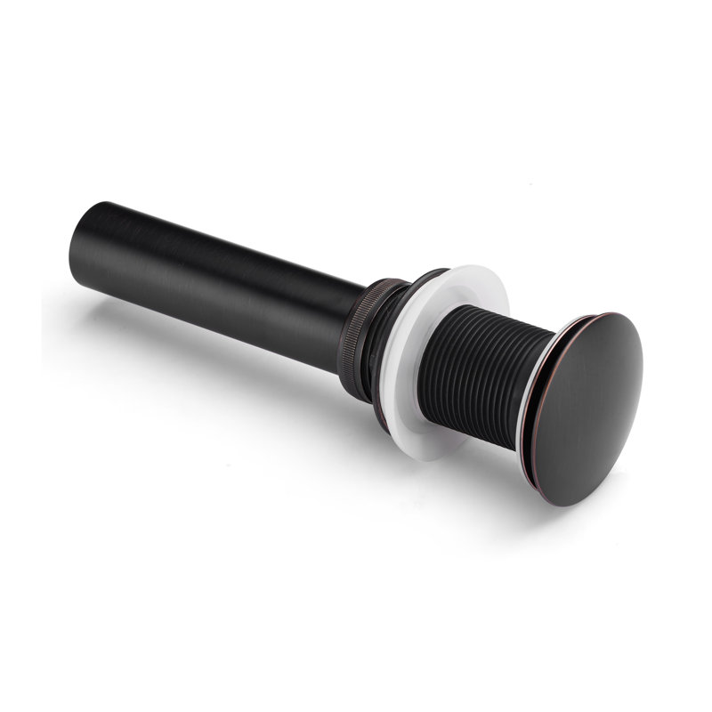 Pop-Up Bathroom Sink Drain Stopper with No Overflow, Oil Rubbed Bronze