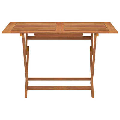 Rectangular Outdoor Dining Table - 120 cm W 70 cm D