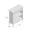 Alaba 89 cm H x 75 cm W Solid Wood Standard Bookcase