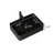 20'' Bathroom Sink, Rectangular Striped Vessel Ceramic Basin Without Faucet, NO Cabinet, Black