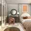 Miroir mural en métal avec détails perlés-72058590