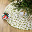 Jupe d'arbre de Noël 48 po crème et blanc