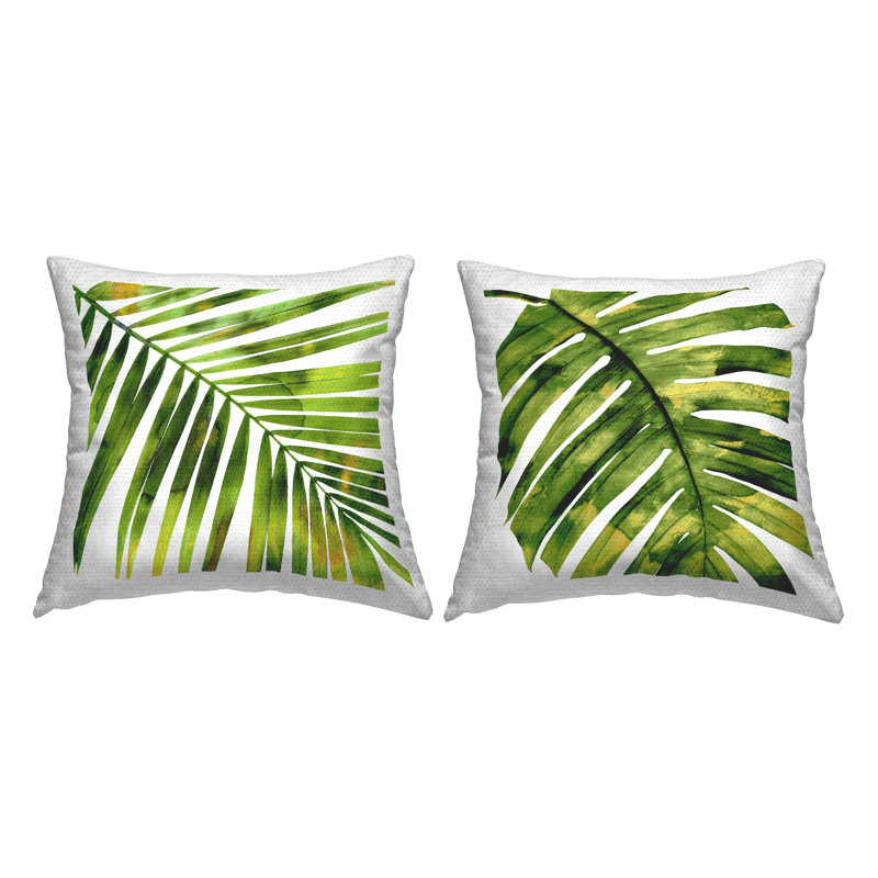 Ensemble de coussins 2 pièces Tropical Monstera