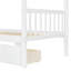 Lit simple en bois avec tiroirs, blanc-1623103261-1623103260