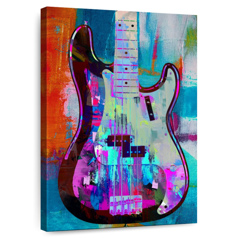 Abarca Painted Precision Bass, 45" H x 30" W